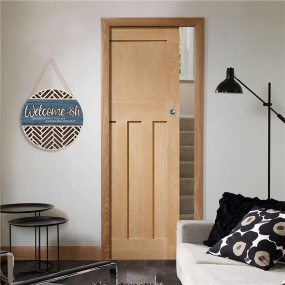 3D Welcome HangingSign Plaque for Front Door Wall Decor,Funny Welcome-ish Wooden - Picture 6 of 7